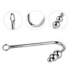 Anal Hook Sex Toys Steel Slave Games For Lover,Unisex Rope Hook Products With 3 Balls