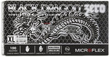 Microflex BD1004NPF Examination Gloves Black Dragon Zero PowderFree Nitrile  100 Pack