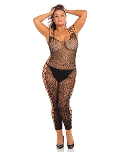 (WD) ANIMAL CROTCHLESS BODYSTO BLACK 1X/2X