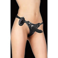 Ouch! Vibrating Pleasure Strap-On Vibrator, Black