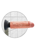 King Cock 6In Vibrating Cock Flesh