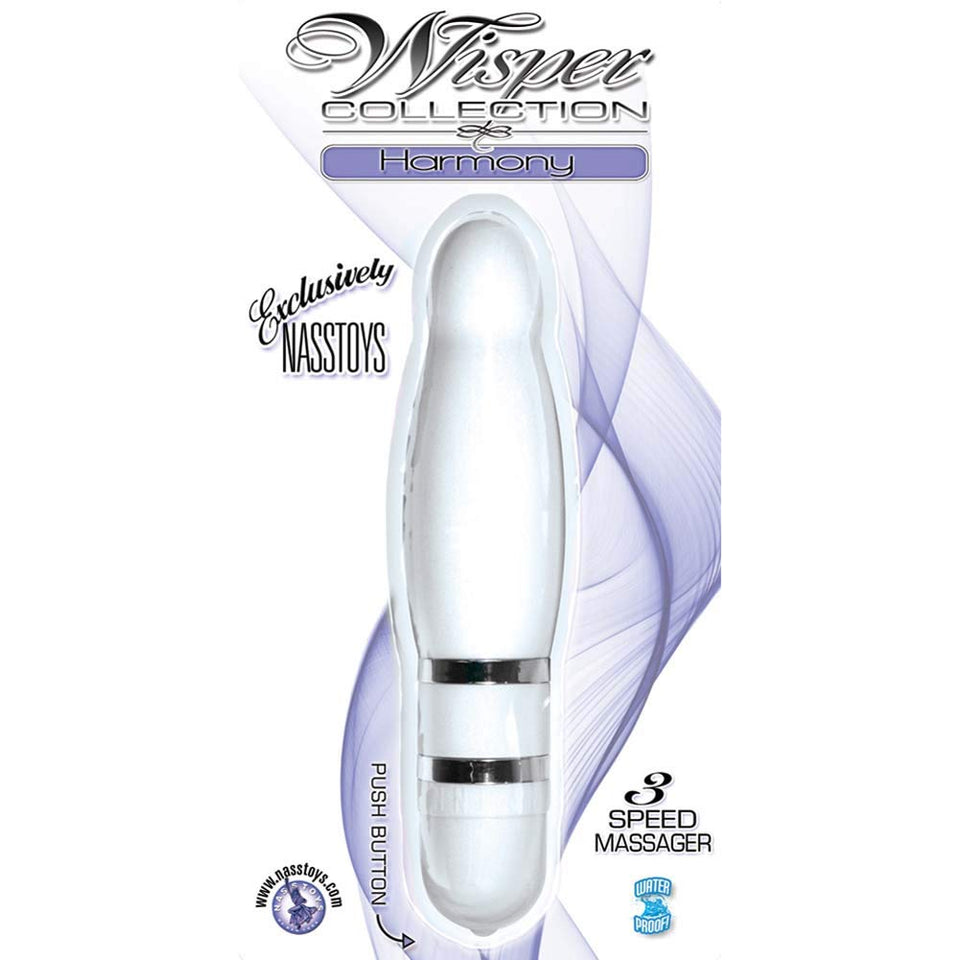 Nass-Walk Inc. Wisper Collection Harmony Vibrator, White