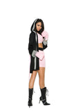 Elegant Moments Em-99070 Prizefighter 4 Pc. Costume Black/Pink / L