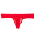 Male Power Hoser Mesh Thong Red (Small/Medium)