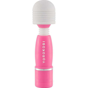 (D) Yorokobi Pink Mini Wand Massager
