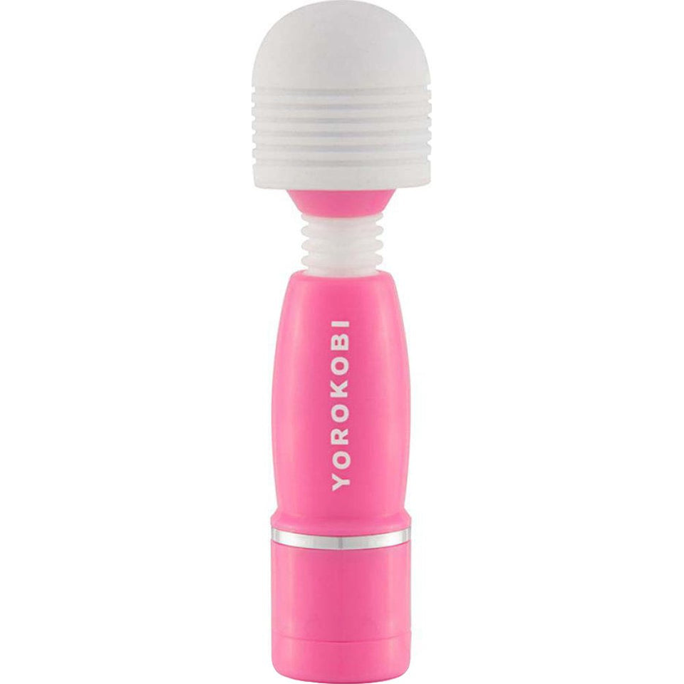 (D) Yorokobi Pink Mini Wand Massager