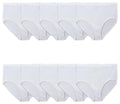 Fruit of the Loom womens Tag Free Cotton Panties (Regular & Plus Size) Briefs, Plus Size Brief - 10 Pack White, 13 US