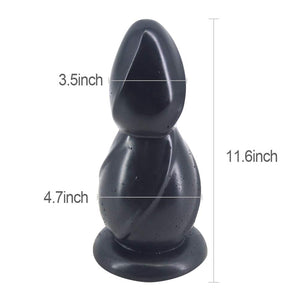 Huge Anal Beads Extra Large Butt Plug Big Dildo Adult Sex Toys for Men and Women (Black)