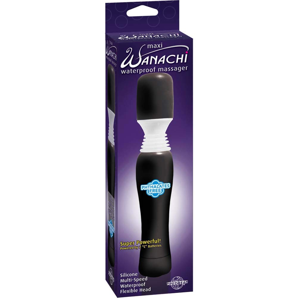 Pipedream Waterproof Maxi Wanachi Massager, Black