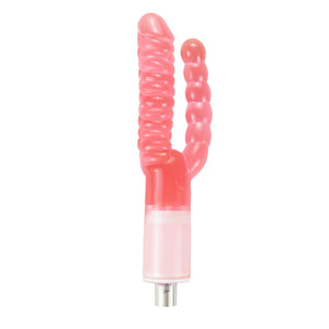 ANNGEOK Sex Machine Attachments for Women, Double Dildo Sex Toy for Thrusting Sex Machines, 3XLR Connector Dildo 22CM Anal Dildo