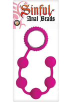 Nasstoys Sinful Anal Beads, Pink, 4.25 Ounce