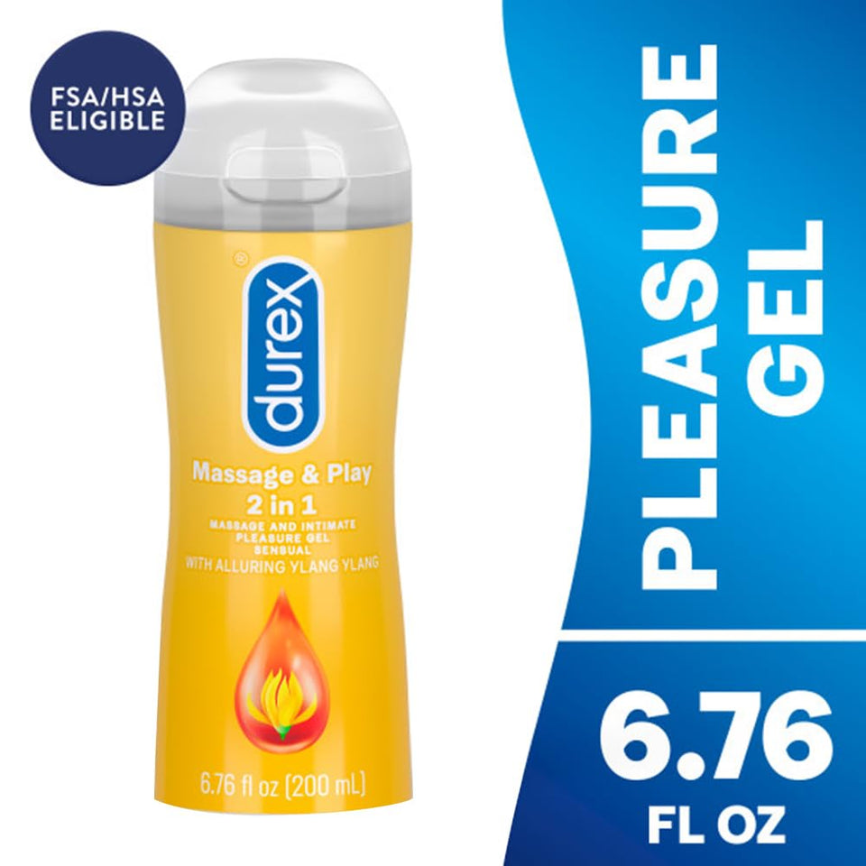 Durex Massage & Play 2 In 1 Sensual Ylang Ylang - 6.76 Fl. Oz. / 200 Ml
