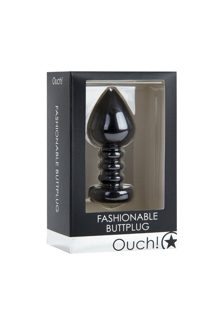 Ouch! Fashionable Butt Plug, Black