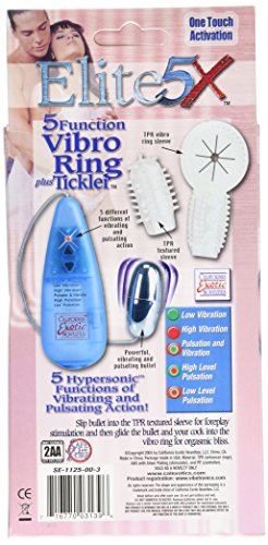 California Exotics Elite 5X Multi-Function Vibro-Ring Tickler