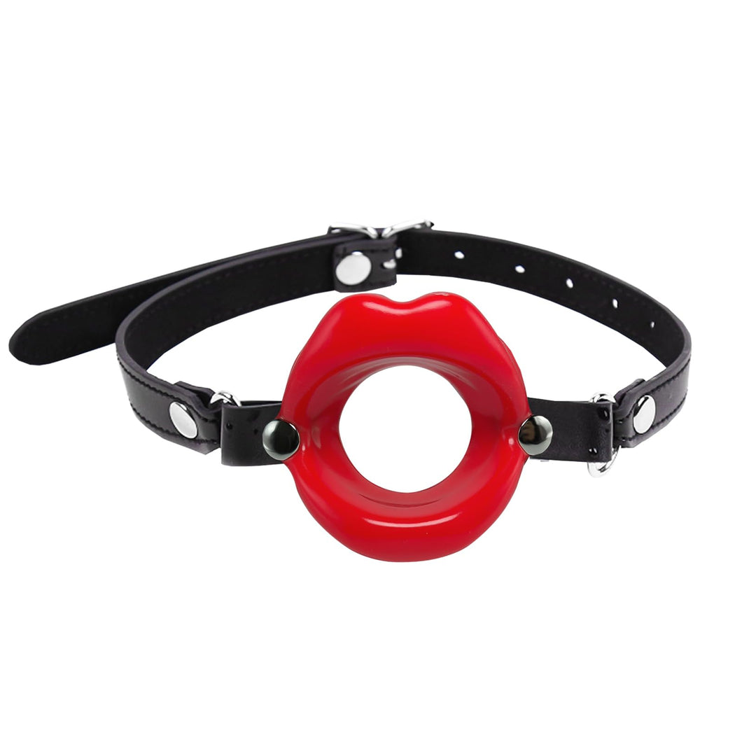 Silicone Open Mouth Gag Sex Toys SM Bondage Open Gag Adjustable Strap Mouth Gags Bondage Toys for Women Men Couples Lover BDSM F