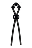 Zero Tolerance Ultimate Adjustable Silicone Lasso Cock Ring With Pleasure Beads, Black