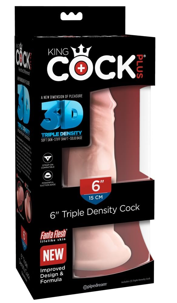 King Cock Plus 6'' Triple Density Cock