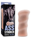 Blush Novelties X5 Men - Butt Stroker - 5 Inch Ribbed Soft and Ultra Realistic Open Ended Easy to Clean Flexible Depth Tight Ana