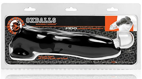 Oxballs Fido, Penis-Sheath + Bullet Insert, Black