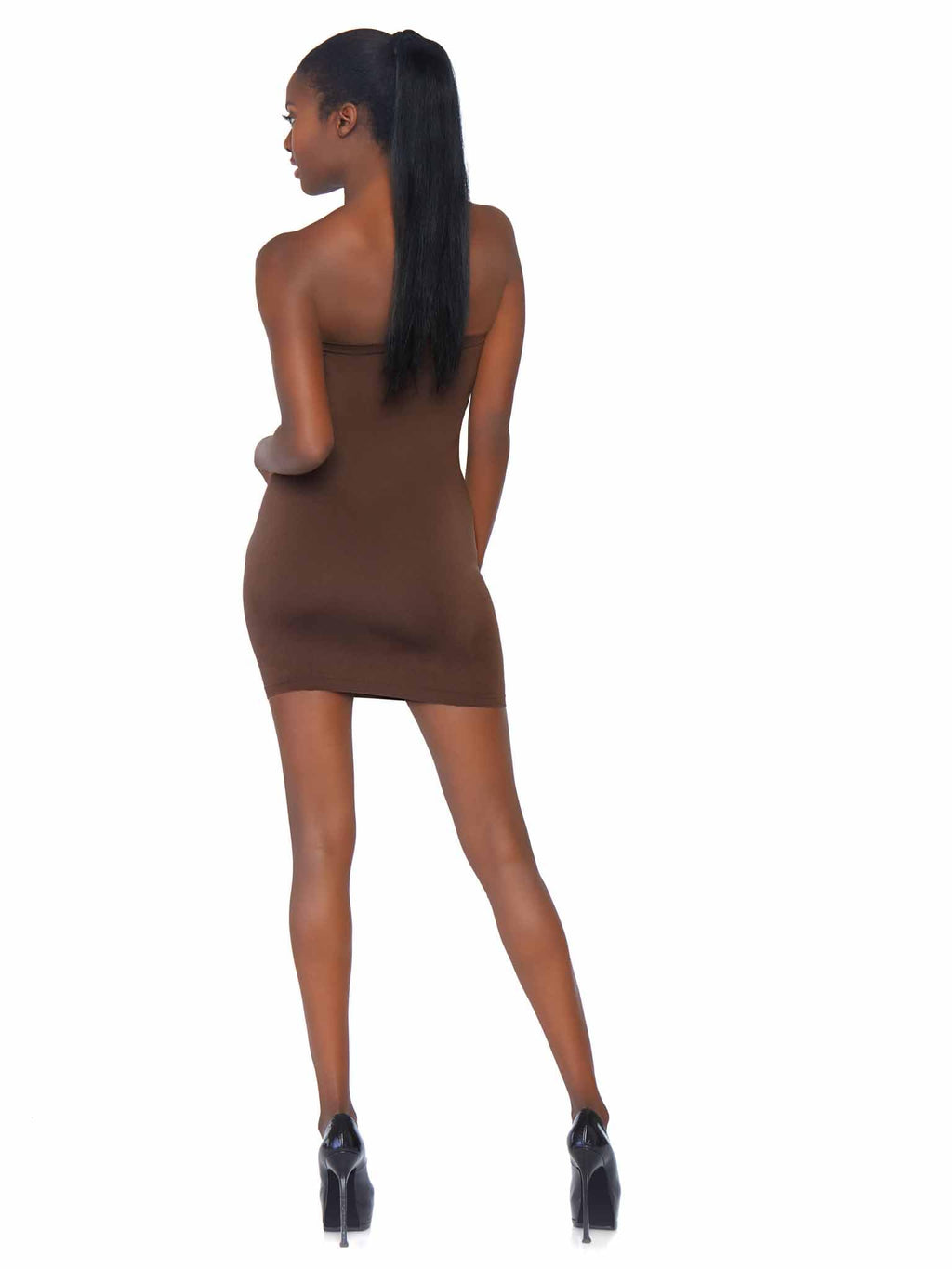 Leg Avenue Seamless Opaque Microfiber Bod Deep Color