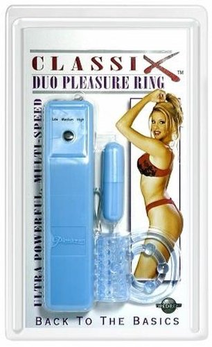 Pipedream Classix Duo Pleasure Ring, Blue