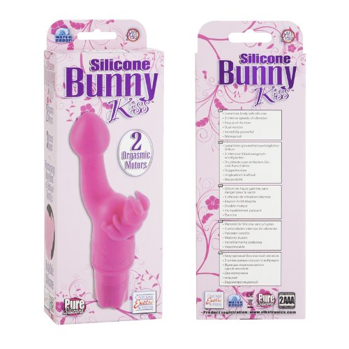 California Exotic Novelties Silicone Bunny Kiss, Purple, 0.28 Pound