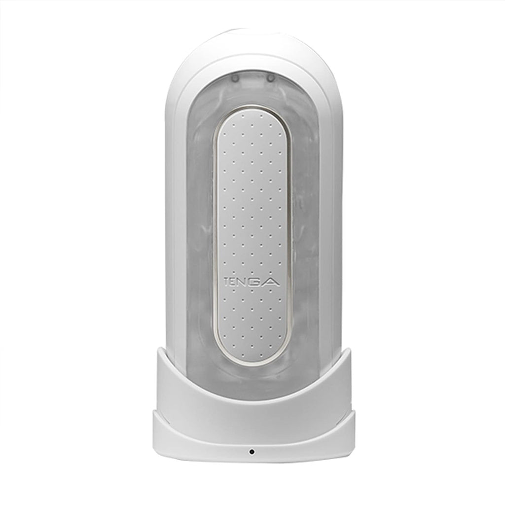 Tenga Flip 0 Electronic Massage Cup For Men Masturbation, Reusable Stimulating Pleasure Device, Male Toy Masturbator, White