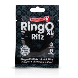 Screaming O Ringo Ritz Xl Mega Stretchy Silicone Cock Ring (Blue)