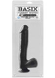 Basix 10-Inch Suction Cup Dong, Black