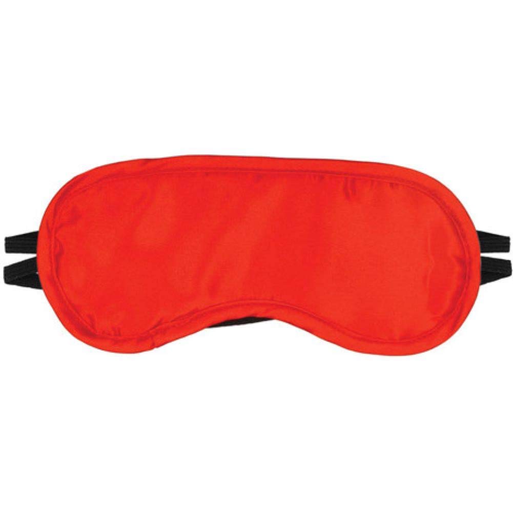 Satin Blindfold 2 Strap, Red