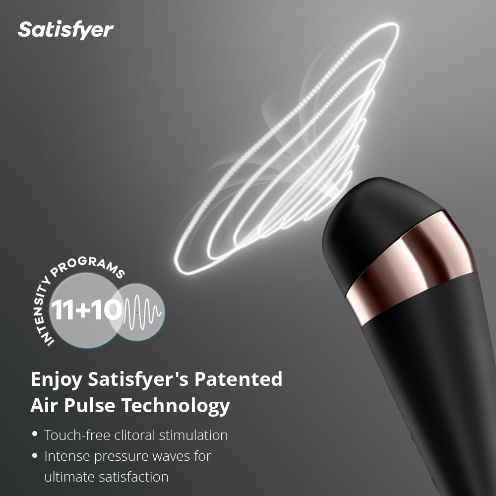 Satisfyer Pro 3 Airpulse Clitoris Stimulating Vibrator  Noncontact Clitoral Sucking Pressurewave Technology  Vibration  Wa