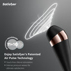 Satisfyer Pro 3 Airpulse Clitoris Stimulating Vibrator  Noncontact Clitoral Sucking Pressurewave Technology  Vibration  Wa