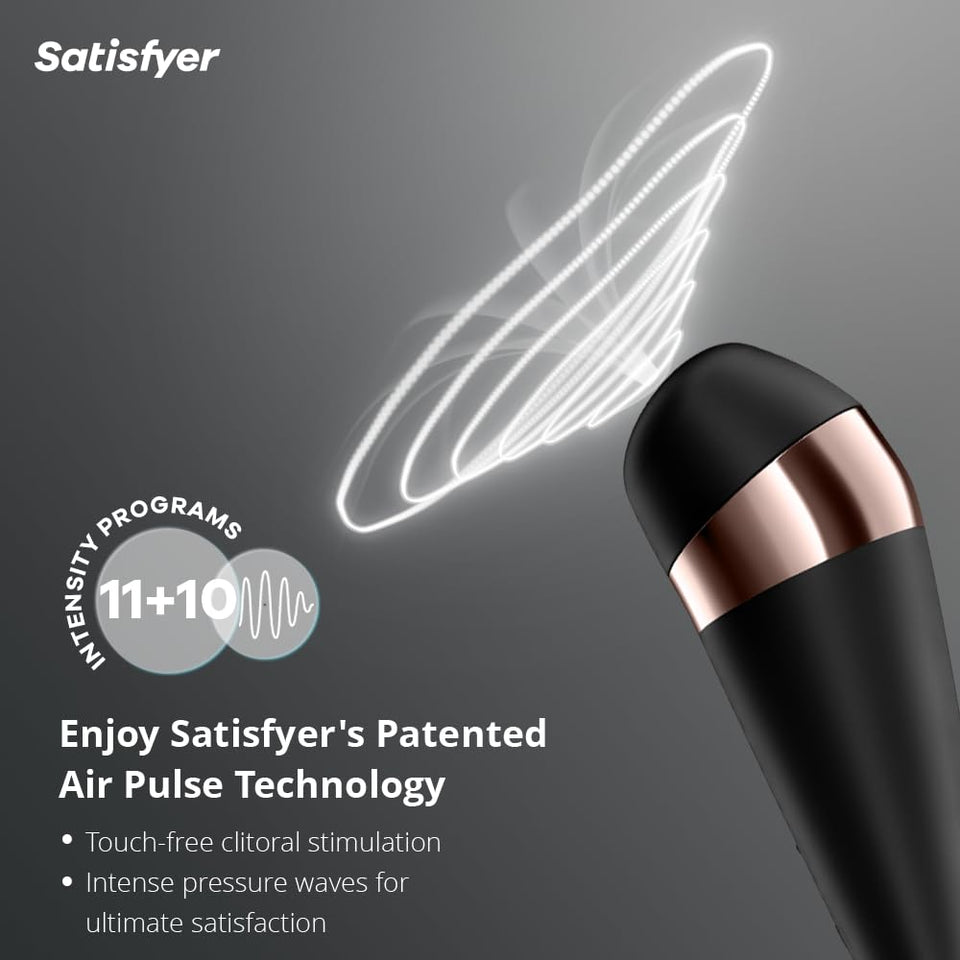 Satisfyer Pro 3 Airpulse Clitoris Stimulating Vibrator  Noncontact Clitoral Sucking Pressurewave Technology  Vibration  Wa