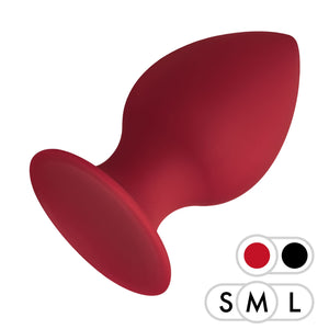 Forto Silicone F98 Butt Plug For Men And Women  Erotic Anal Plug Dildo Silicone  Red  Medium