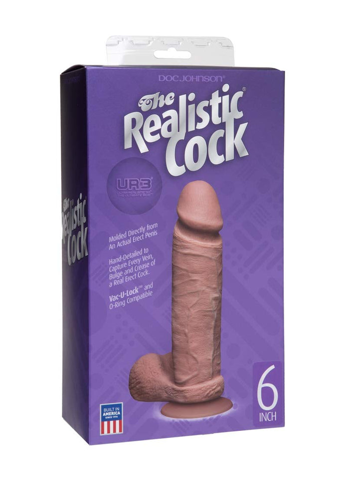 Realistic Cock - Ur3 - 6In Brown