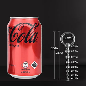 FST Penis Plug Stainless Steel Urethra Sound Multi Bead Urethral Plug Claspable O-Ring Urethral Dilator Sex Toys for Male Mastur