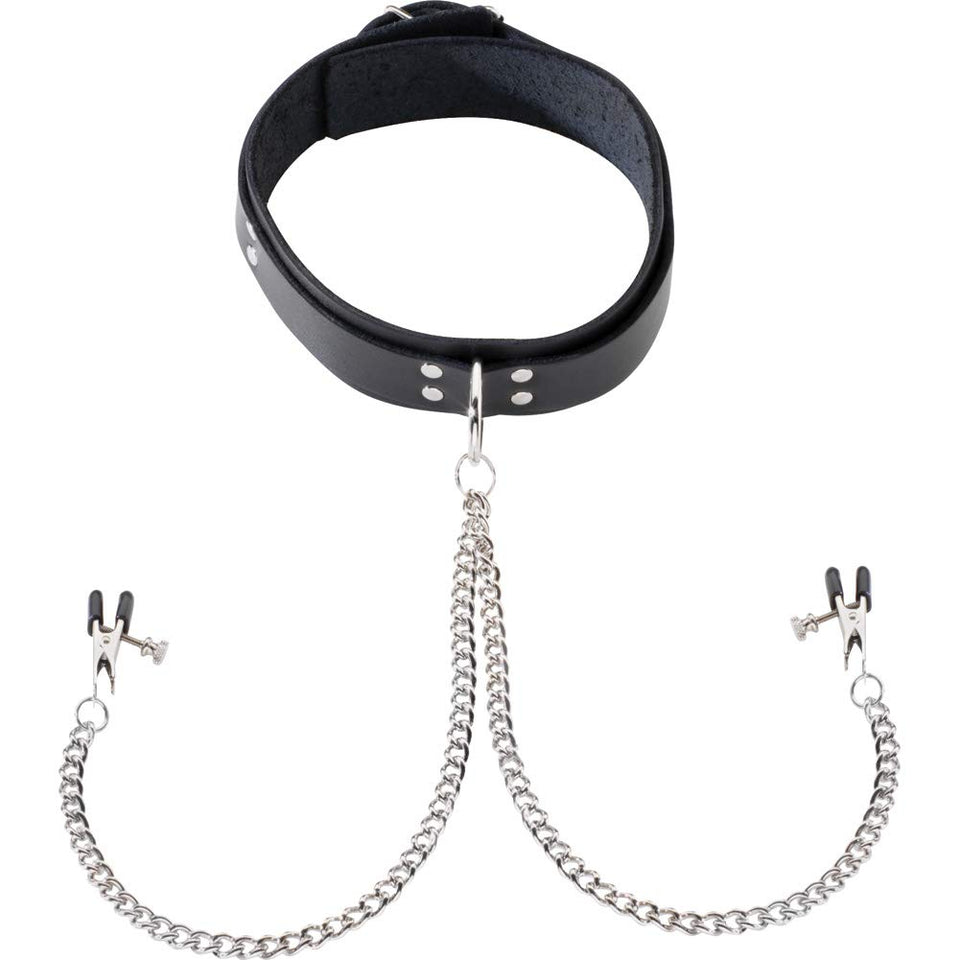 Collar W/ Attached Nipple Clamps