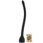 Kink In Deep Silicone Anal Snake - Black