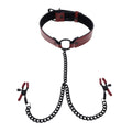 Saffron Collar W/ Nipple Clamp