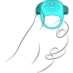 Calexotics Jopen Key Halo Vibrating Ring - Robin Egg Blue