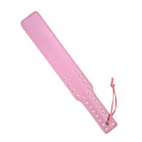 Quality Studded Spanking Paddles, 14.7inch Faux Leather Paddle for Adults Sex Play, Pink