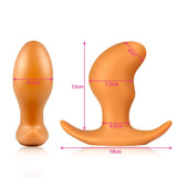 Super Soft Anal Plug, Sex Factory Flexible Liquid Silicone Butt Plug Prostate Massage G-Spot Dildo Anal Trainer Kit For Beginner Advanced Players (Xl)