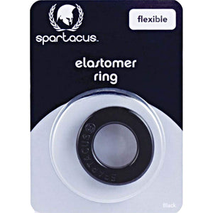 Spartacus Elastomer Cock Ring, Metro Black