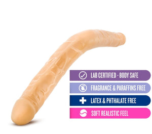 B Yours - 16In Double Dildo - Beige