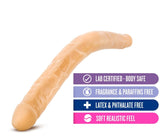 B Yours - 16In Double Dildo - Beige