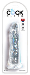 King Cock Clear 8In Cock