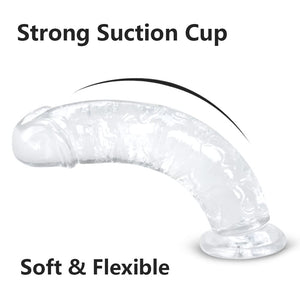 12.5 * 2.3 Inch Huge Dildos Realistic Clear Dildo with Strong Suction Cup Hands-Free Huge Dong Big Size Adult Sex Toy for Women