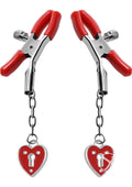 Xr Brands Master Series Captive Heart Padlock Nipple Clamps