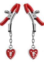 Xr Brands Master Series Captive Heart Padlock Nipple Clamps
