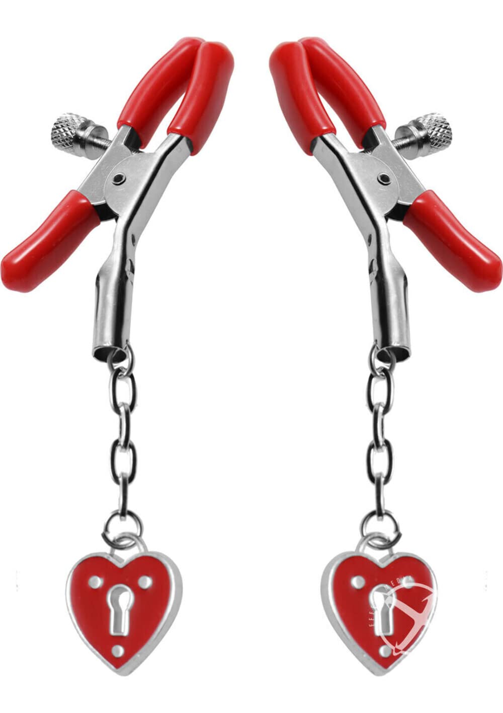 Xr Brands Master Series Captive Heart Padlock Nipple Clamps